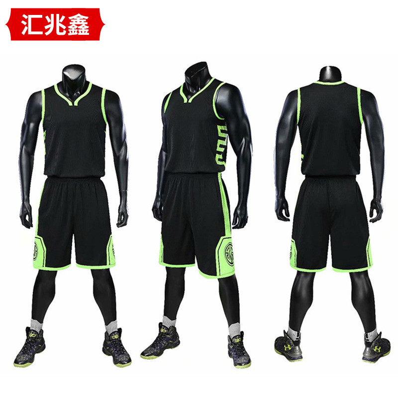 勇士篮球服 团购球衣 定制篮球套装 透气篮球训练 服批发|ms