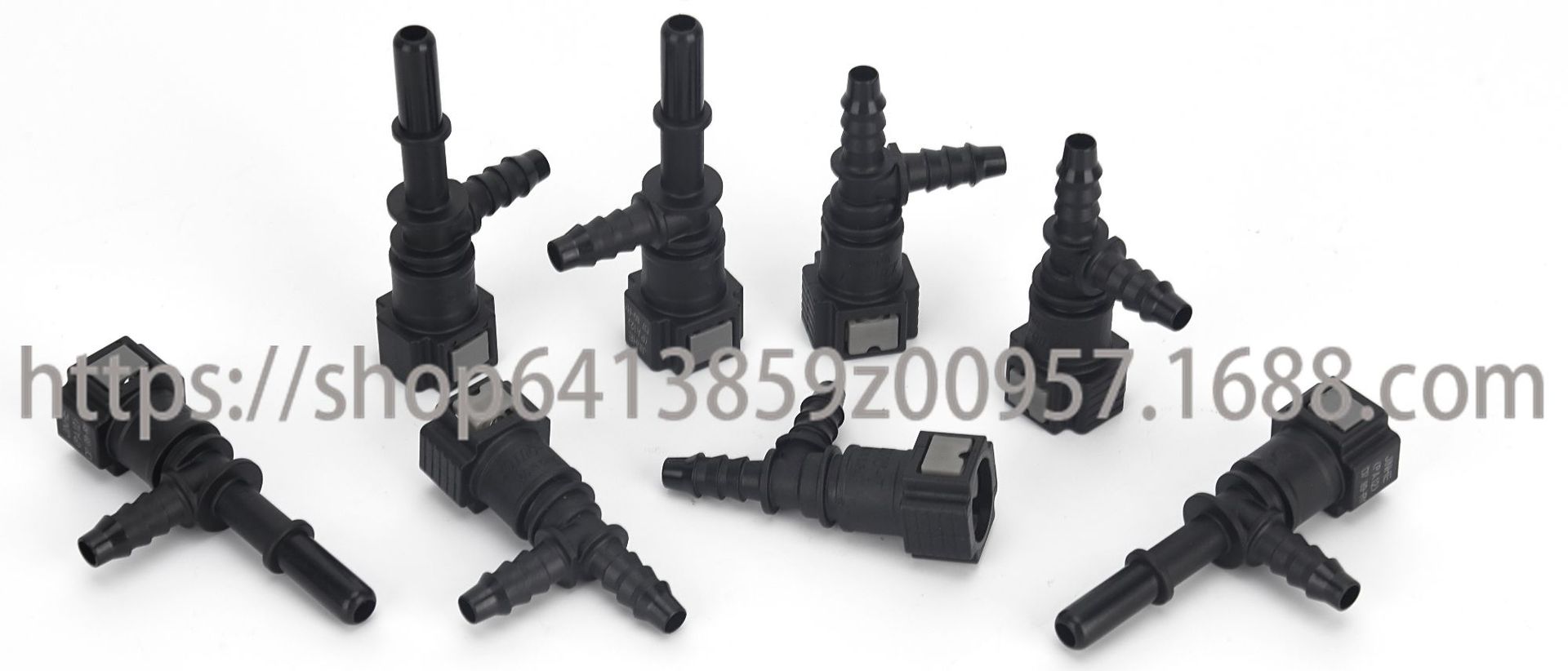 Automobile 7.89ID6 three-way male connector quick connector oil pipeline SAE oil pump quick connector accessories