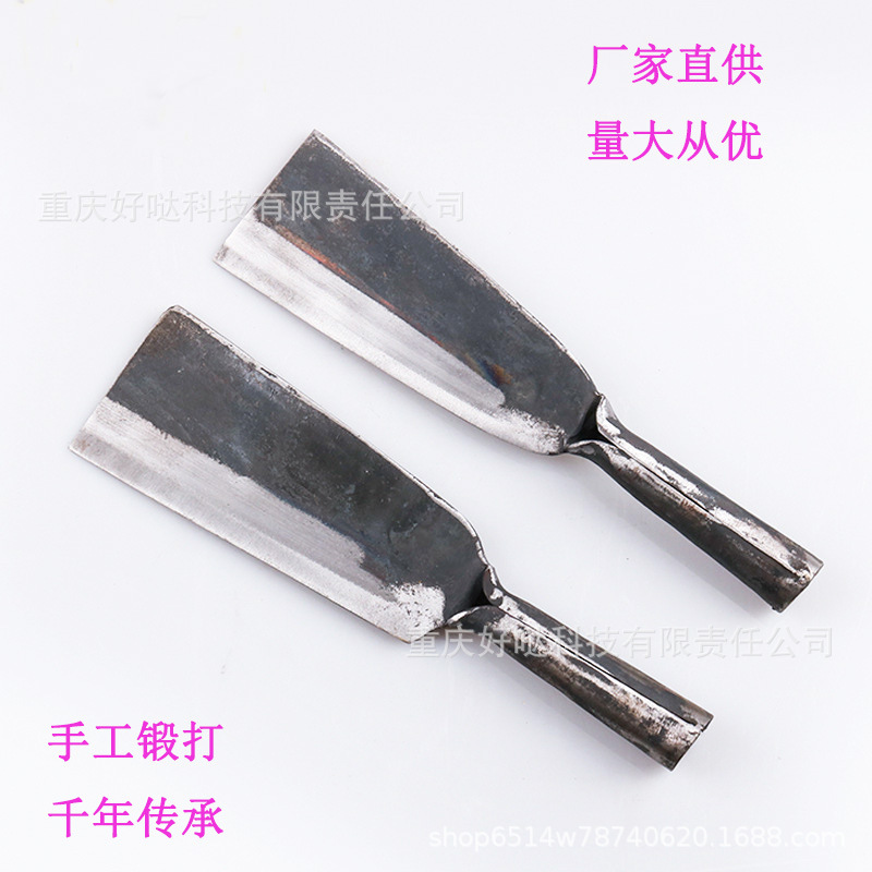Manufactor wholesale manual Forged Wood knife Wood knife with iron handle Wood cutting knife Sickle Earthwood knife Outdoor agricultural knife