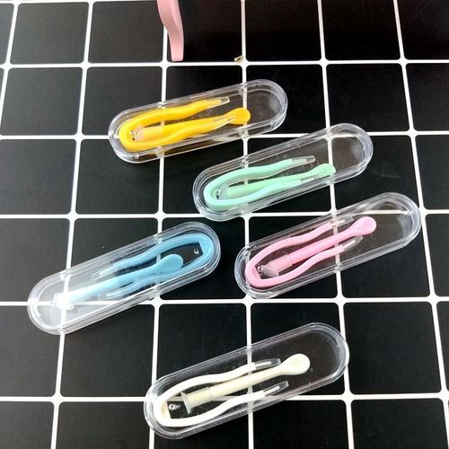 Wholesale contact lens case, contact lens case/tweezer clip, glasses accessories, XY color one-piece tweezers, bevel stick