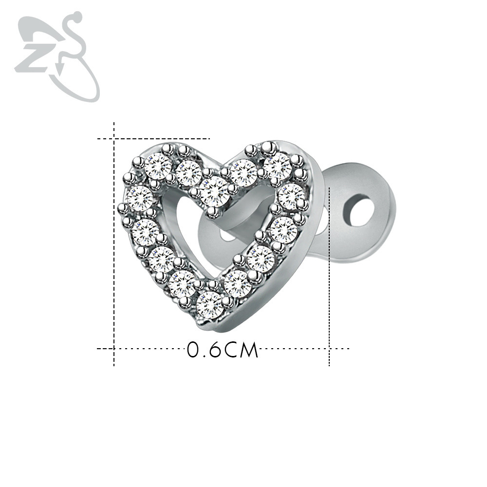 Labret piercing jewelry detail image
