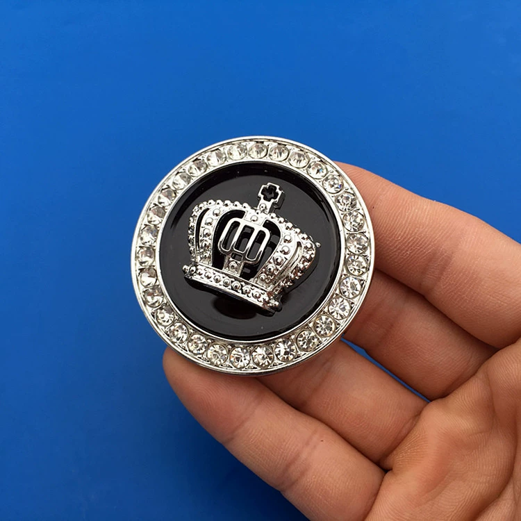 Автомобильный металлический тест Crown Terminal Label Reform Patching Drilling Sticker Patch A Mid -Pillar Round Tie Tie Drilling Sticker