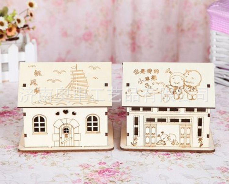 济南奥申创意木盒存钱罐加工定制