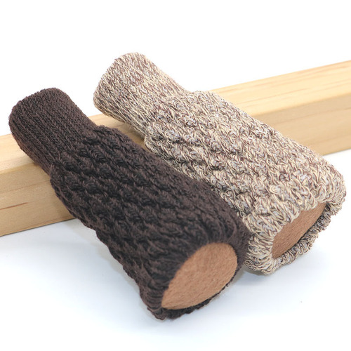Knitted chair leg cover, chair leg pad, double-layer thickened silent chair leg cover, stool leg cover, coffee table sofa leg cover