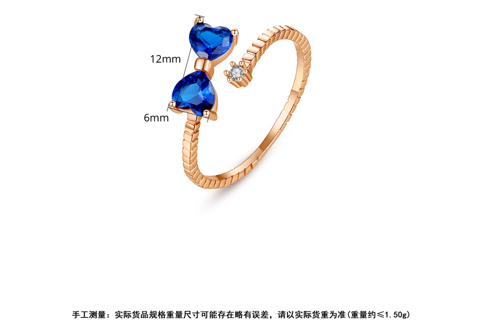 Jinse Fate Knoten Ring Mode Koreanische Einfache Damen Bogen Öffnung Verstellbare Ring Schmuck Geschenk display picture 7