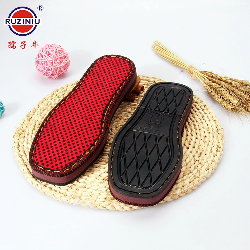 Подошва Ruzi Niu, немецкие верхние тапочки из шерстяного хлопка ручной работы из ТПУ, Нескользящие износостойкие Туфли-крючки, шина из говяжьего сухожилия