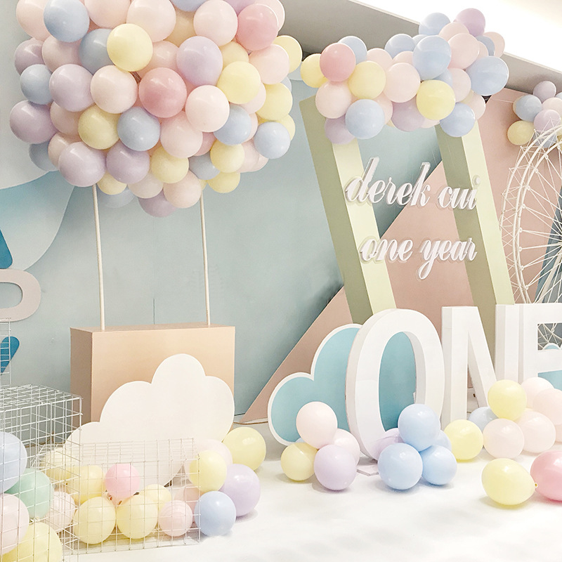 10 Inch 2.2g Latex Balloon Macaron Color Candy Balloon Birthday Party Wedding Wedding Wedding Room Layout