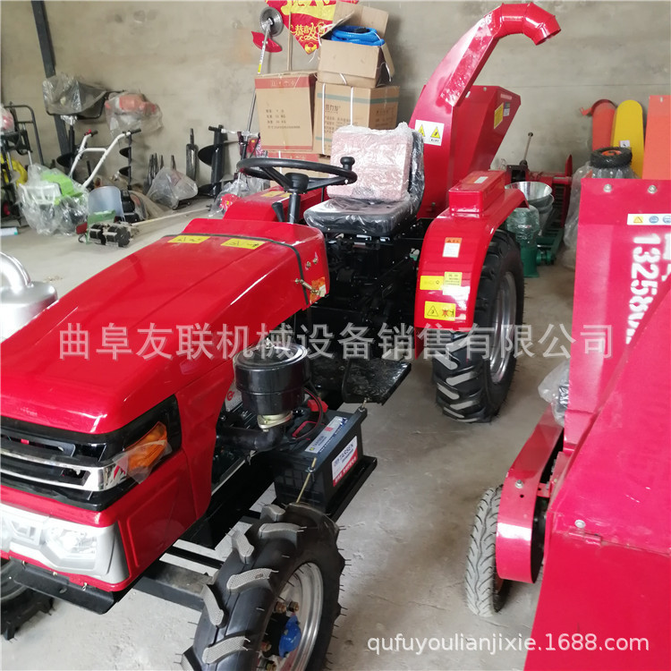 柴油卧式碎枝机 柴油树枝粉碎机 园林绿化树枝树叶粉碎机73