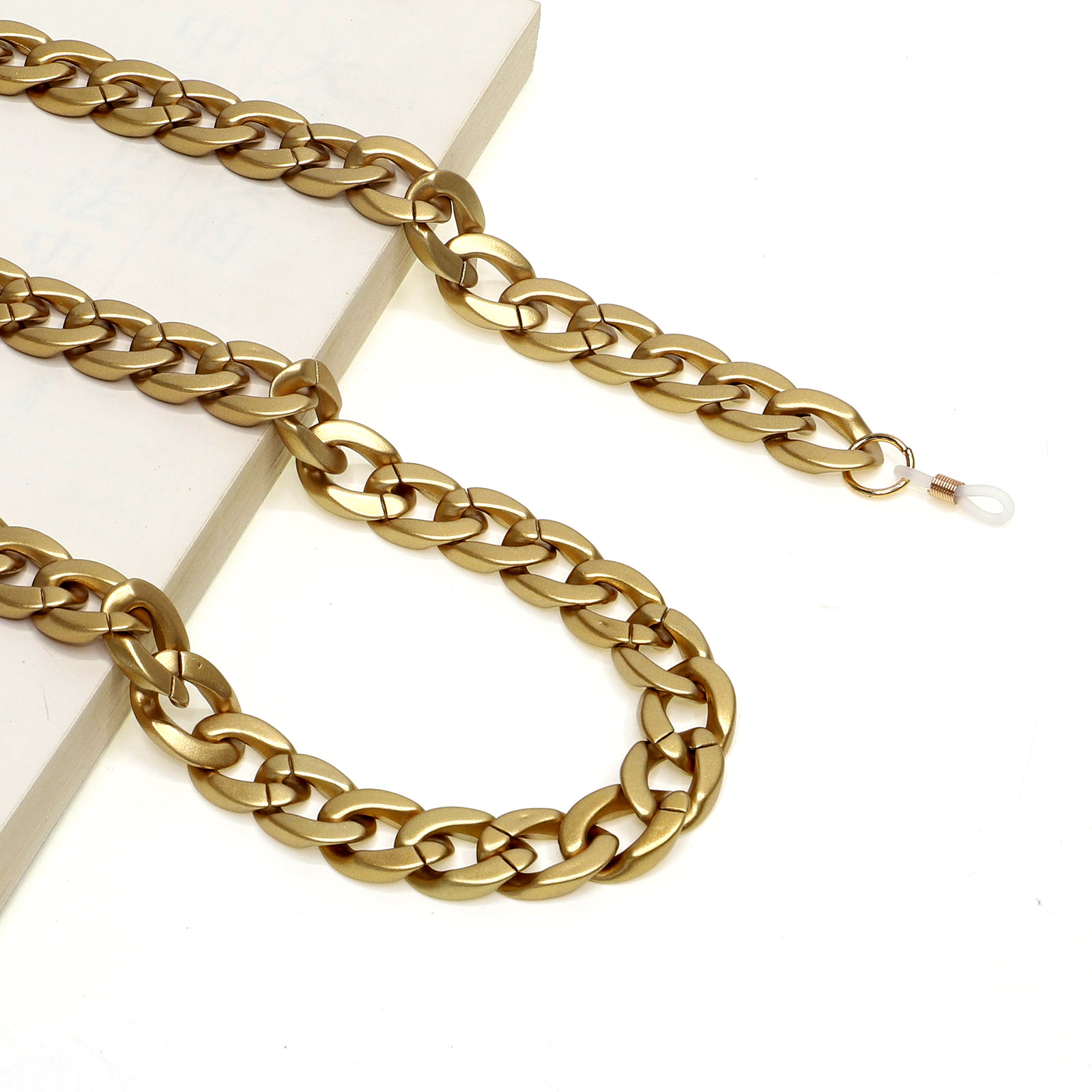 58g Weight Gold, Silver, Black Color Fashion Acrylic Matte Glasses Chain 6