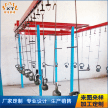 噴塗廠隧道式自動線 懸掛式吊空鏈塗裝生產線 五金塗裝設備可加工
