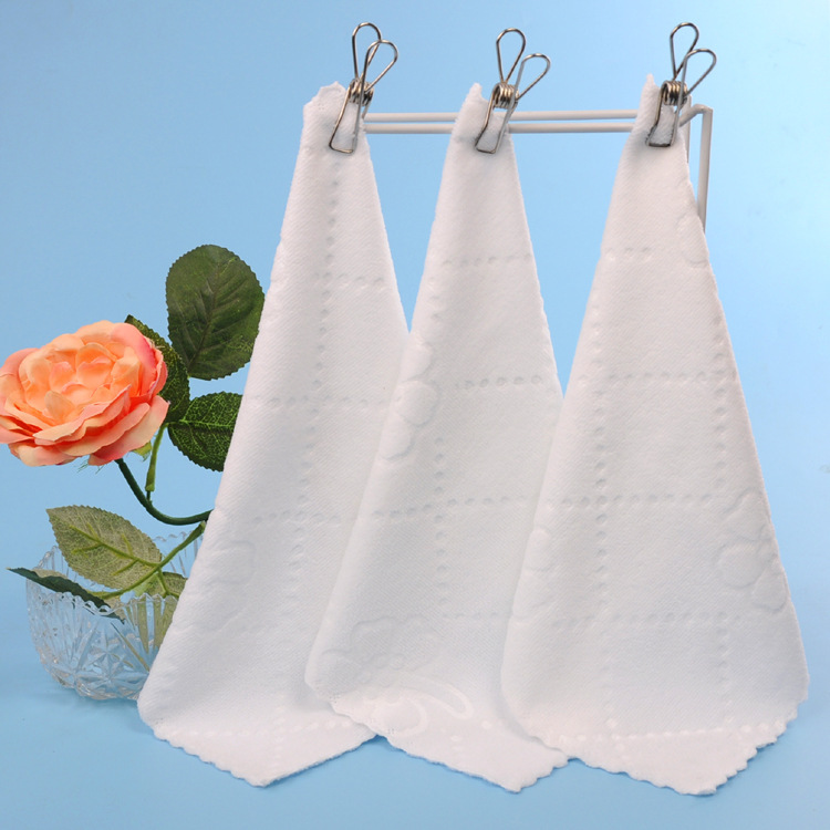 Disposable hand wipe mouth wipe face White small square catering bar KTV towel wet towel wholesale absorbent lint Disposable hand wipe mouth wipe face White small square catering bar KTV towel wet towel wholesale absorbent lint