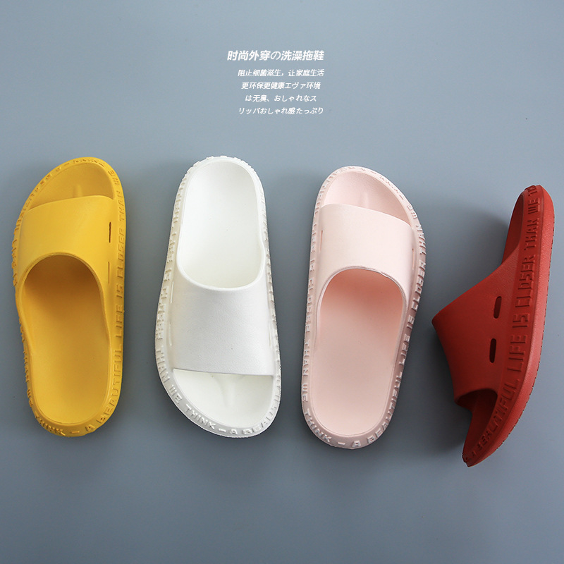 non-slip summer women's slippers platform for bathroom