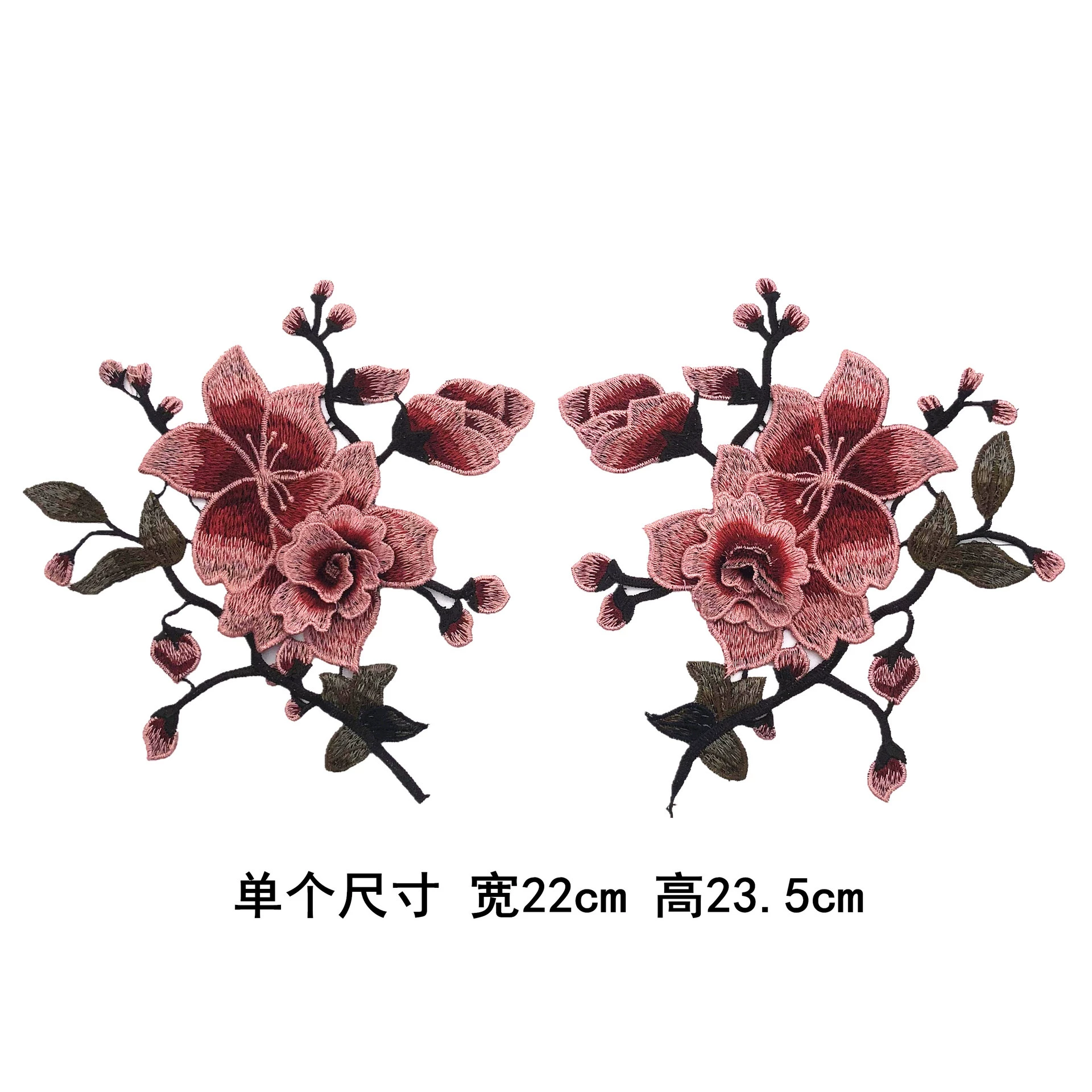 Fashionable dress, cheongsam, decorations, cloth, sticker, Chinese style, with embroidery, flowered