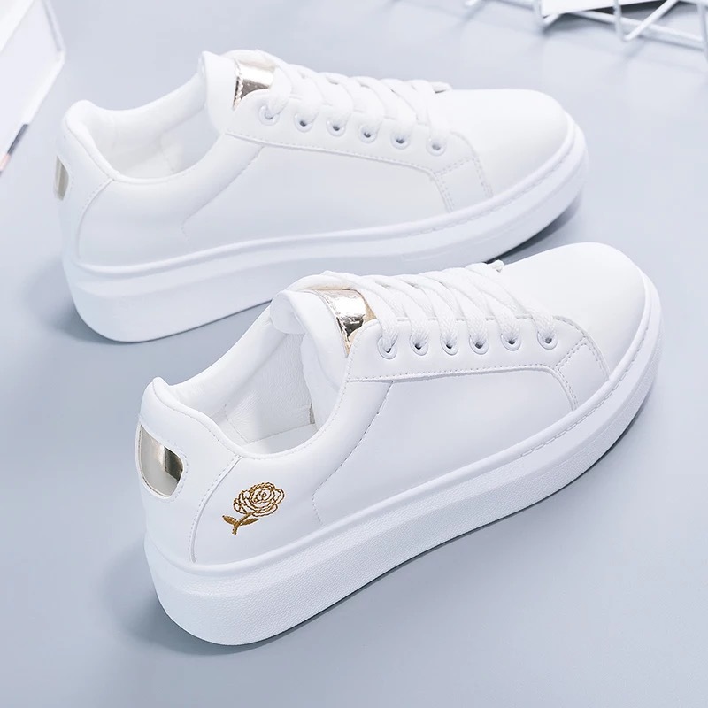 Small white shoes women's 2021 autumn al...
