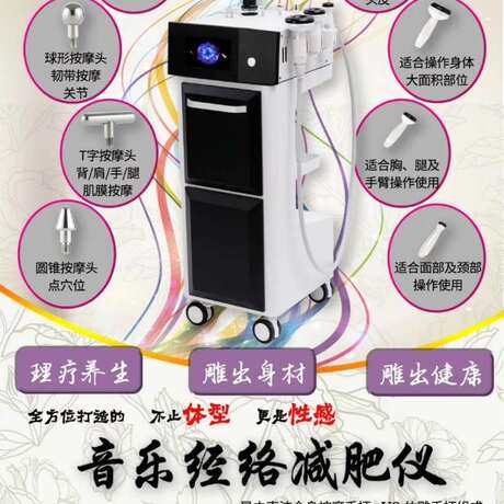 2019新款音乐V8声波按摩仪 身体头部缓解疲劳刮痧塑形仪