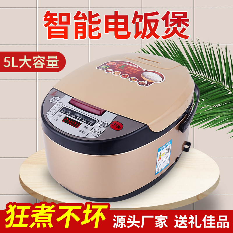Sundance Kid 5L household intelligence Square Shape Reservation Timing Cookers multi-function Rice cooker gift gift
