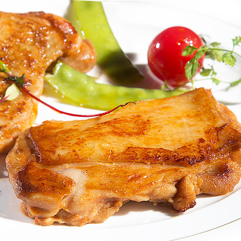 无骨酱汁鸡排210g2片装碳烤美味香煎酱汁炸鸡排餐厅外卖微波即食