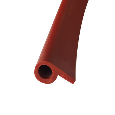 Silicone 9 note silica gel P-type bar High temperature resistance Oven oven Steam seal strip silica gel gules Sealing strip
