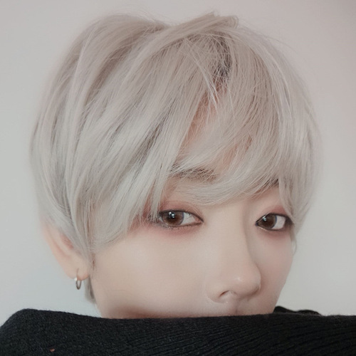Factory wholesale original hair wigs for women short grandma gray hair wigs for men and women cosplay synthetic hair factory dropshipping one piece