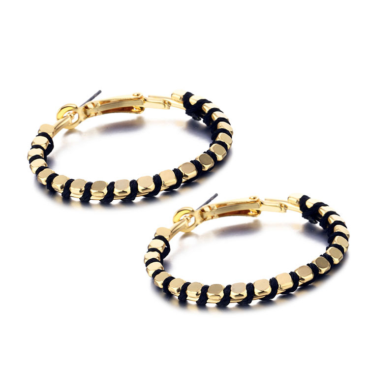 跨境專供歐美熱銷耳環(huán) 夸張水滴大耳環(huán)  歐美流行繞線耳墜