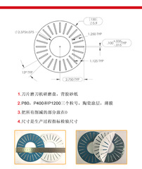 Work Sharp WS3000 Knife Sharpening Machine Dedicated Slot Grinding Abrasive Sandpaper 25-Hole 150mm Diameter