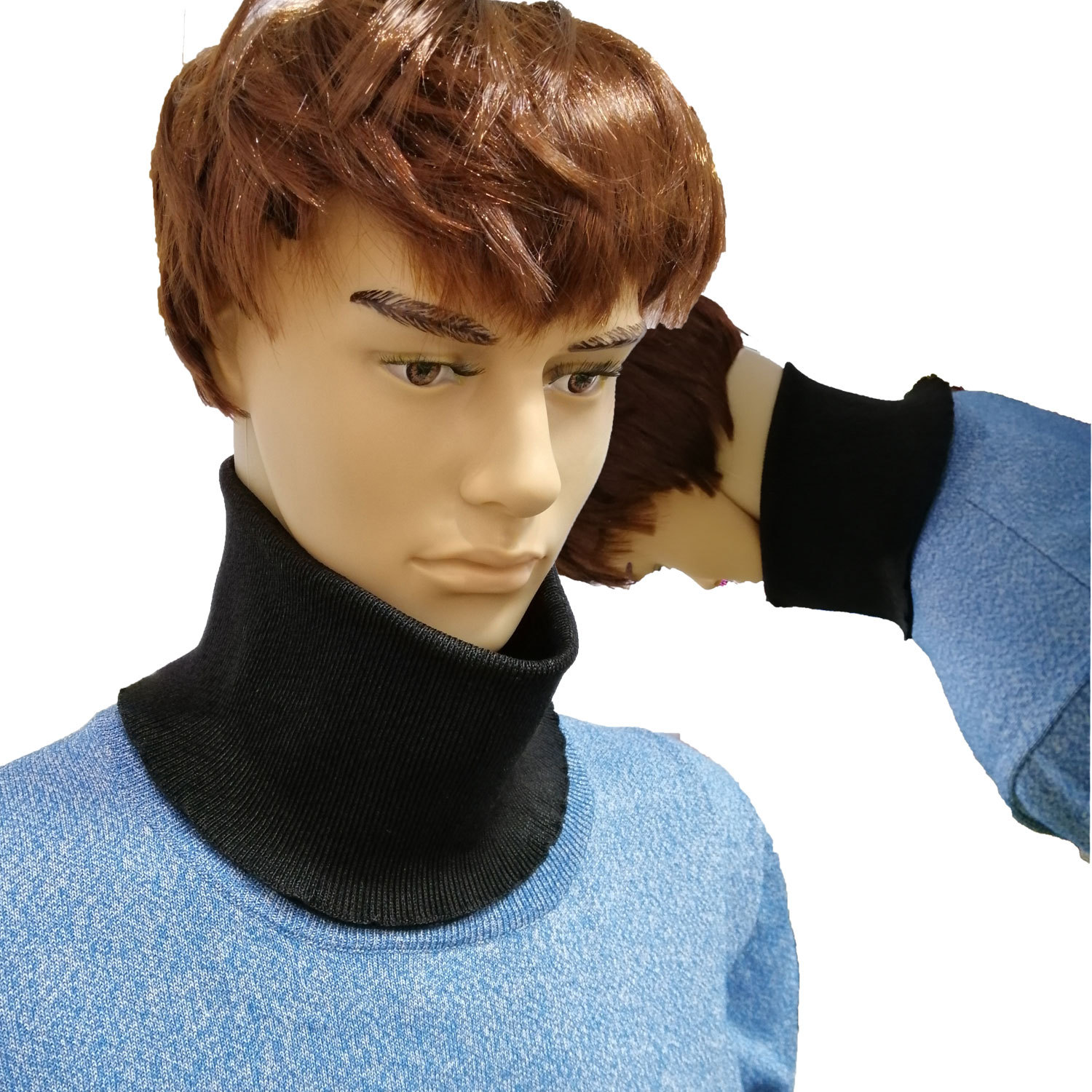 工厂供应防割围脖舒适透气 玻璃厂防护脖套护颈 耐磨安保防护护脖