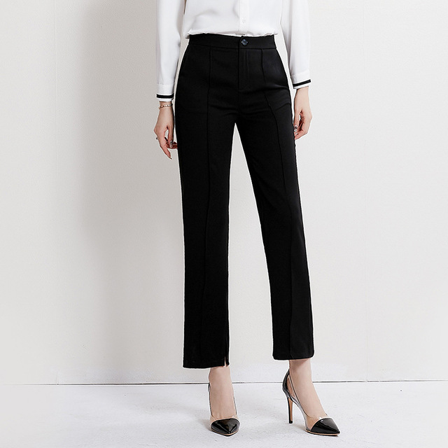 Fall New Pants Slim Professional Long Pants Straight Trousers  