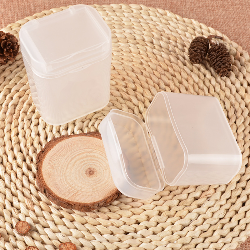 150g双层塑料翻盖盒鱼饵饲料盒面膜粉盒膏体盒棉签化妆品分装空盒