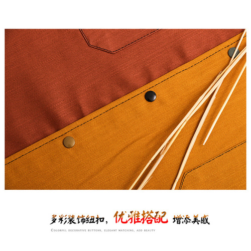 Apron kitchen cooking work cowboy custom logo flower shop restaurant baking men's and women's work clothes children's art students