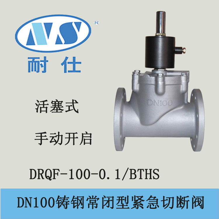 重庆耐仕阀门厂直销HS系列碳钢燃气紧急切断电磁阀 断电断气