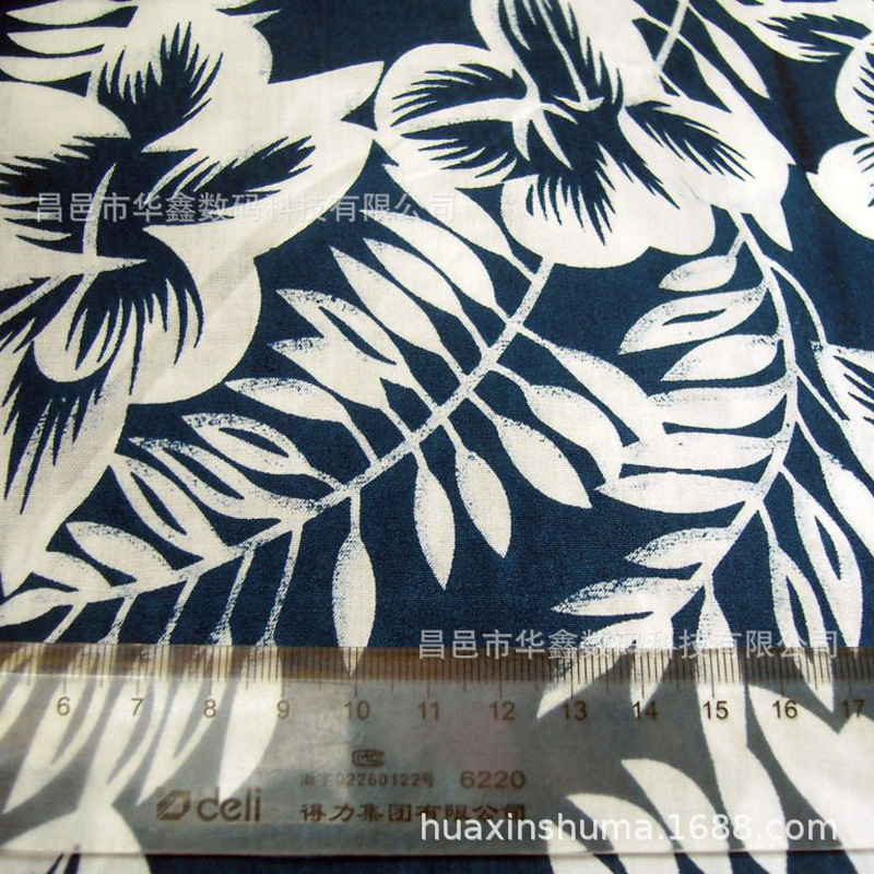 涤棉印花布字母竖条印花 圆点点点 动物 商标印花布样品