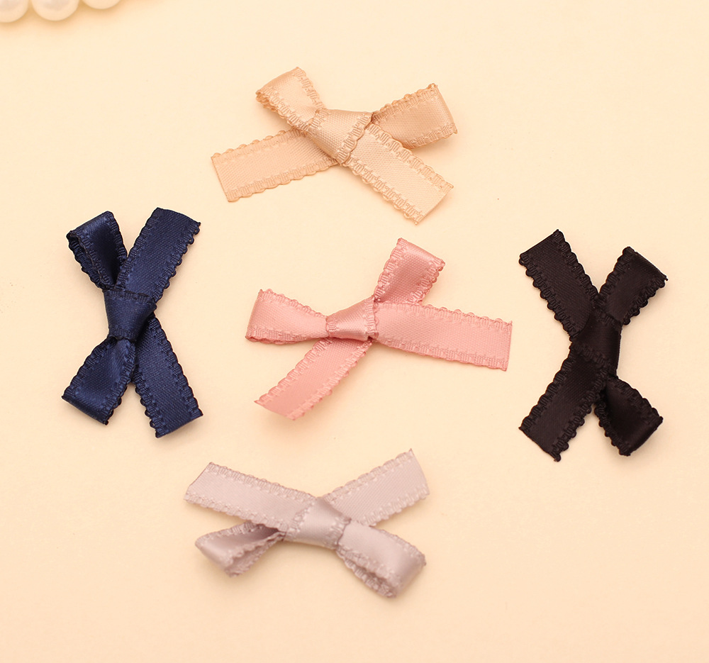 1厘米花边双面涤纶蝴蝶结1