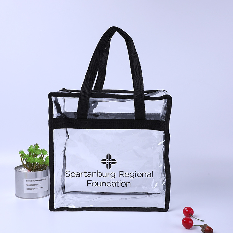 手提袋透明塑料手提袋环保磨砂PVC袋沐浴广告购物包装礼品袋