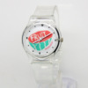 Watch, plastic fresh quartz watches PVC, wholesale