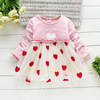 Spring knitted dress, 2020 years, trend of season, children's clothing, wholesale, long sleeve