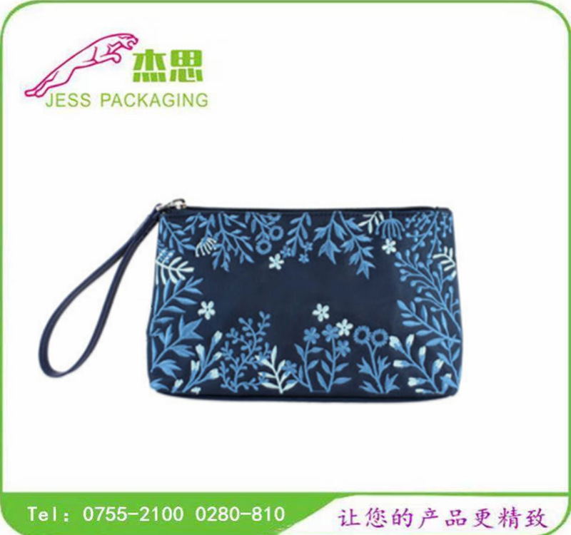 设计新款牛仔布手提包创意刺绣零钱包休闲收纳包量大从优