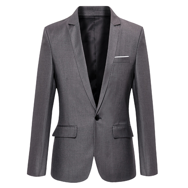 New summer thin small suit men's slim fit Korean wedding bridegroom dress suit men's single suit coat