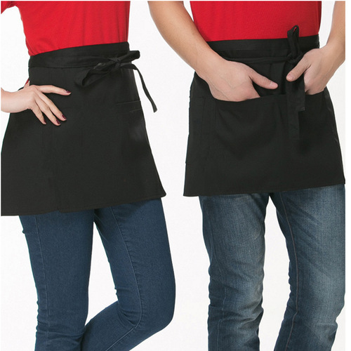 Amazon half body apron kitchen apron half-length short apron waiter work advertisement apron printed logo