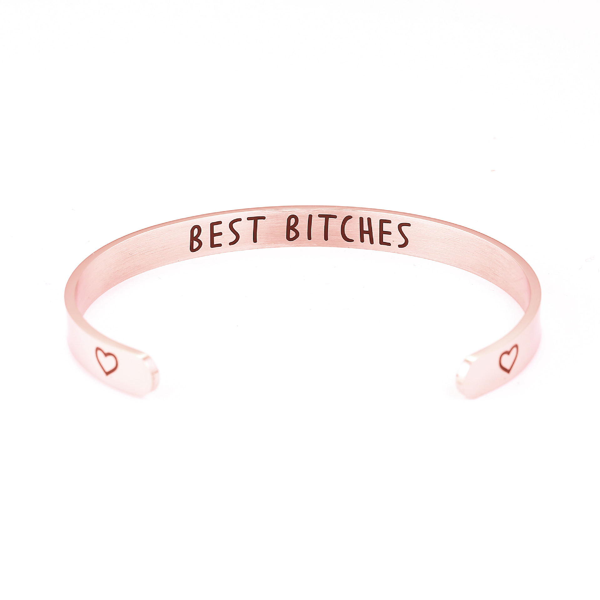 Yunna AliExpress Amazon nueva pulsera de doble flecha Keep fucking going pulsera de acero inoxidable