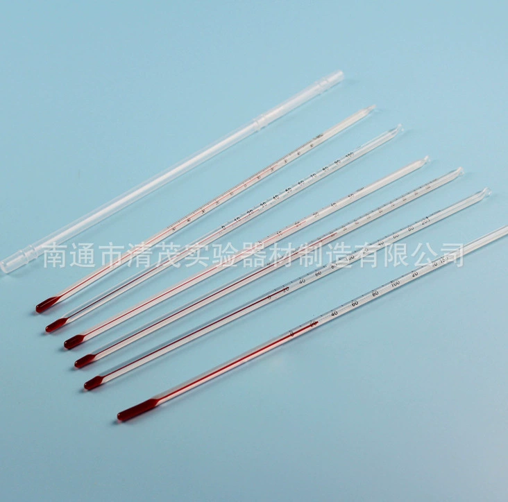 Многофункциональный красный водяной Термометр стеклянный термометр Qingmao экспериментальные профессиональные экспериментальные расходные материалы прямые продажи с завода