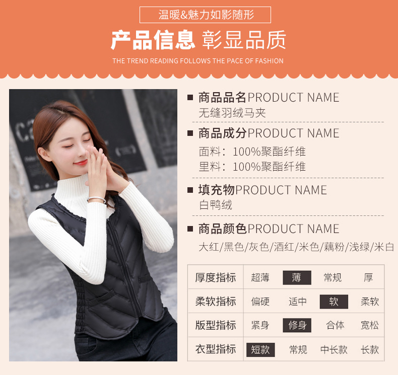 2019新款拉链扣子马甲详情表2