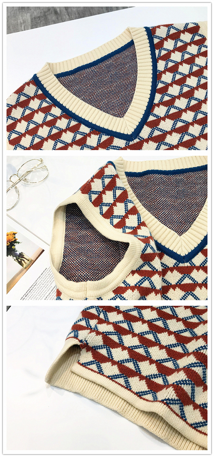 Gilet femme YUNBO en Fil de base - Ref 3316772 Image 7