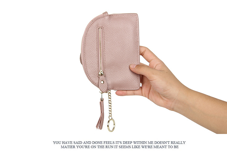 Women'S Light Blue Grey Black Animal Leather Zipper Coin Purses display picture 12