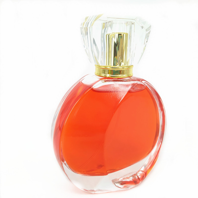 香水瓶100ml气囊喷雾香水玻璃瓶长款流苏气囊扁圆透明瓶香水瓶