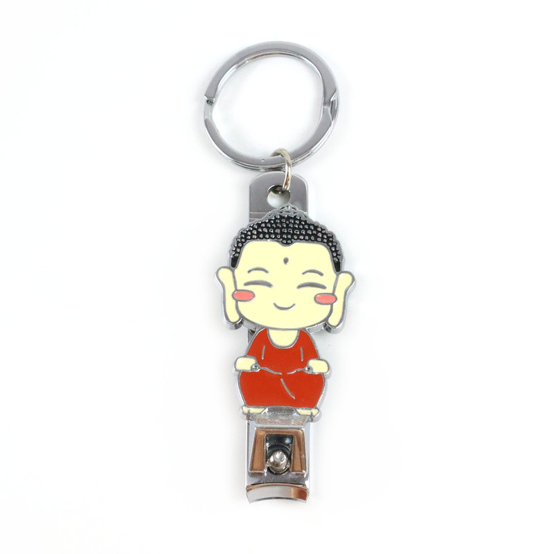 Creative promotion gift Buddha shape relief nail clippers cartoon character nail clippers cutting tape file