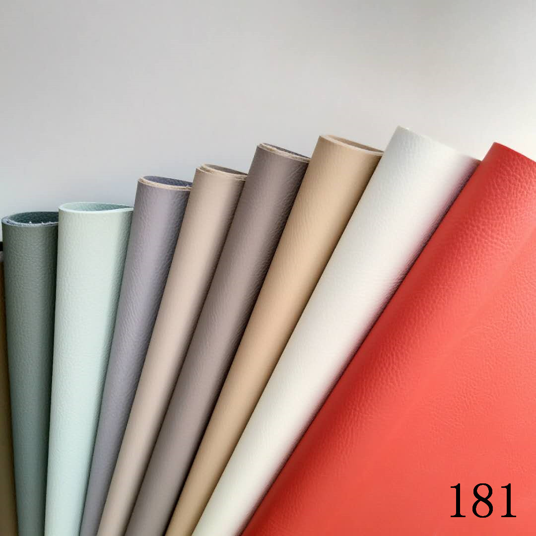 1.1mm麂皮绒小荔枝纹PVC皮革软硬包装饰革汽车皮沙发座椅皮革面料