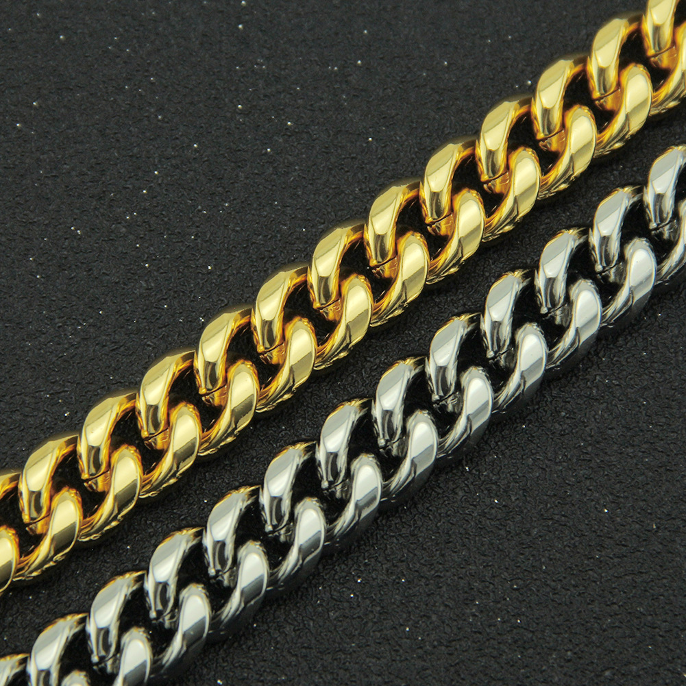 trend personality domineering thick chain necklace geometric alloy jewelry