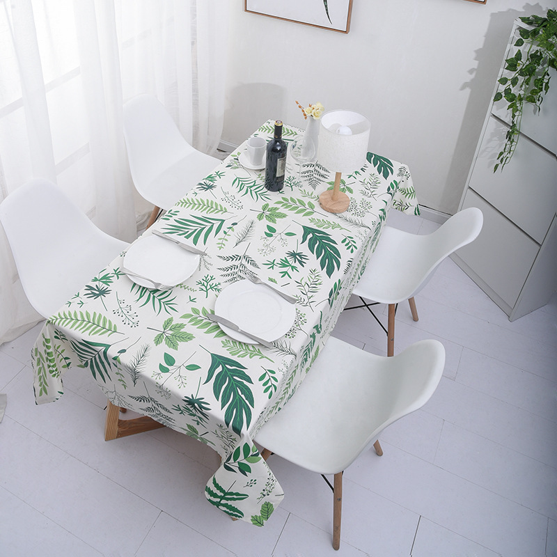 防水防烫桌布北欧长方形茶几桌布布艺棉麻清新餐桌布网红ins盖布|ms