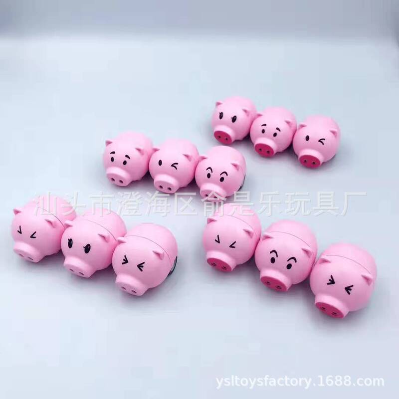 New Product, Six Expression Pouty Pig Pull-back Small Toy Car, Pull-back Pouty Car, Can Be Used to Make Sugar Play with Toys