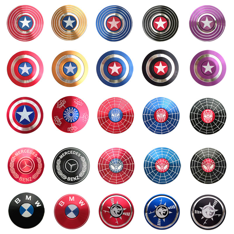new pattern Captain America Fingertip top originality aluminium alloy Metal gift top Pressure reducing toy Spread the supply